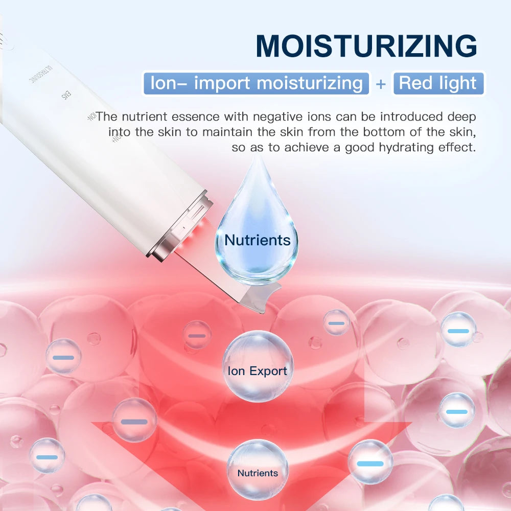 Ultrasonic Skin Scrubber - Face Cleaner Peeling Machine
