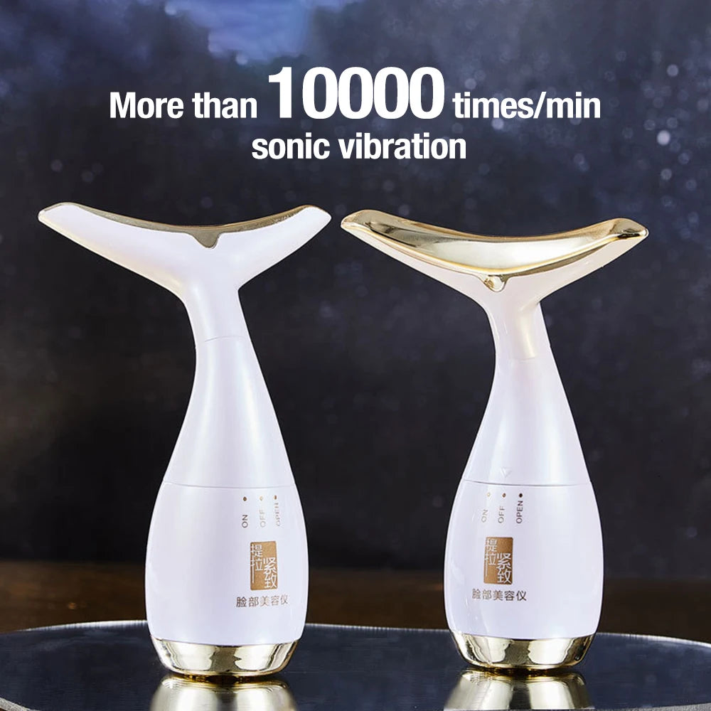 Vibration Neck Beauty Device - Facial Massager