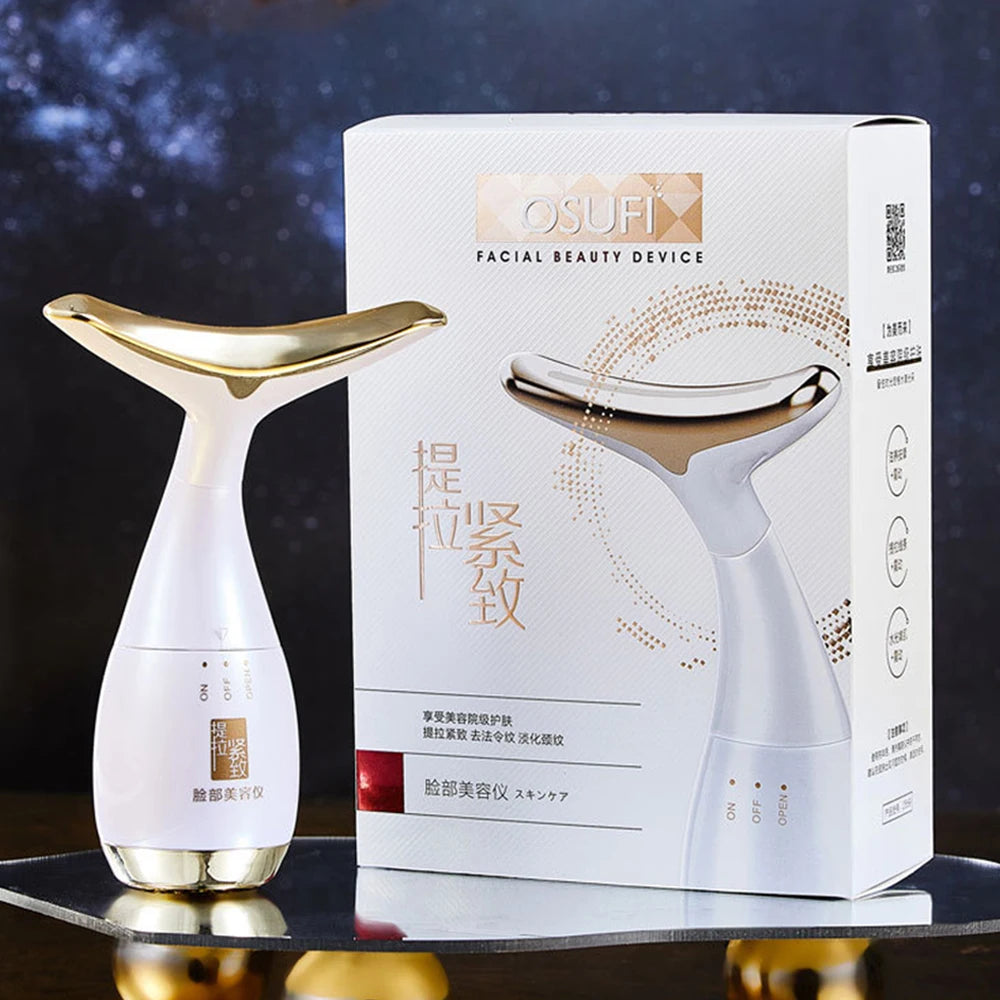 Vibration Neck Beauty Device - Facial Massager