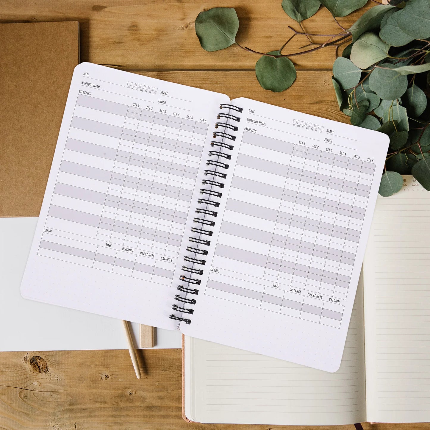Fitness Planning Notebook - Daily Training Schedule