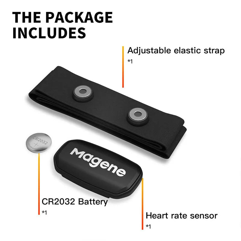 Heart Rate Sensor With Chest Strap and Sports Band Belt
